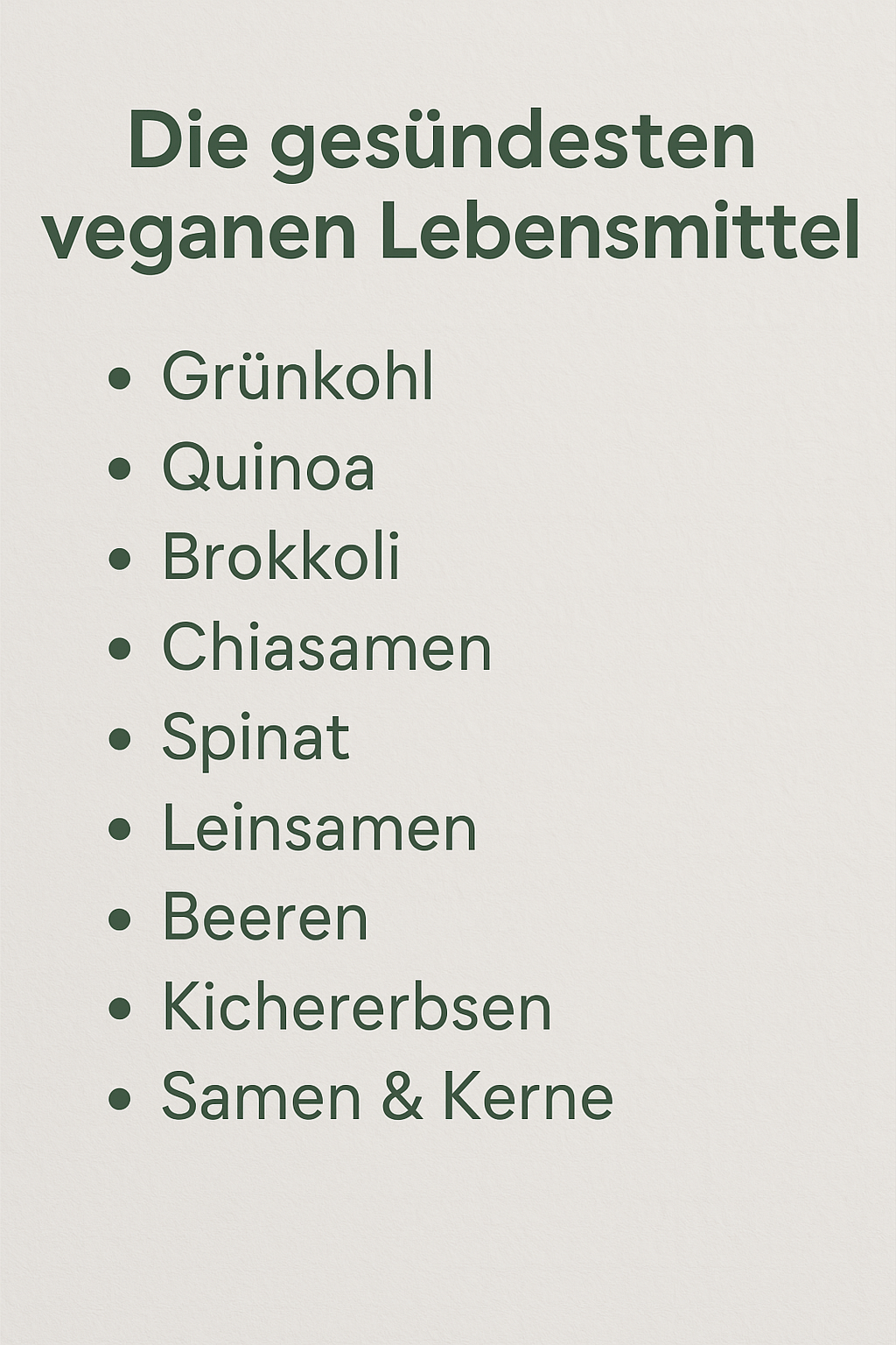 Die gesündesten veganen Lebensmittel: Deine ultimative Einkaufsliste