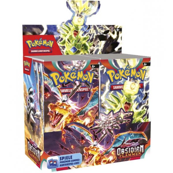 Pokemon Obsidianflammen Display Deutsch