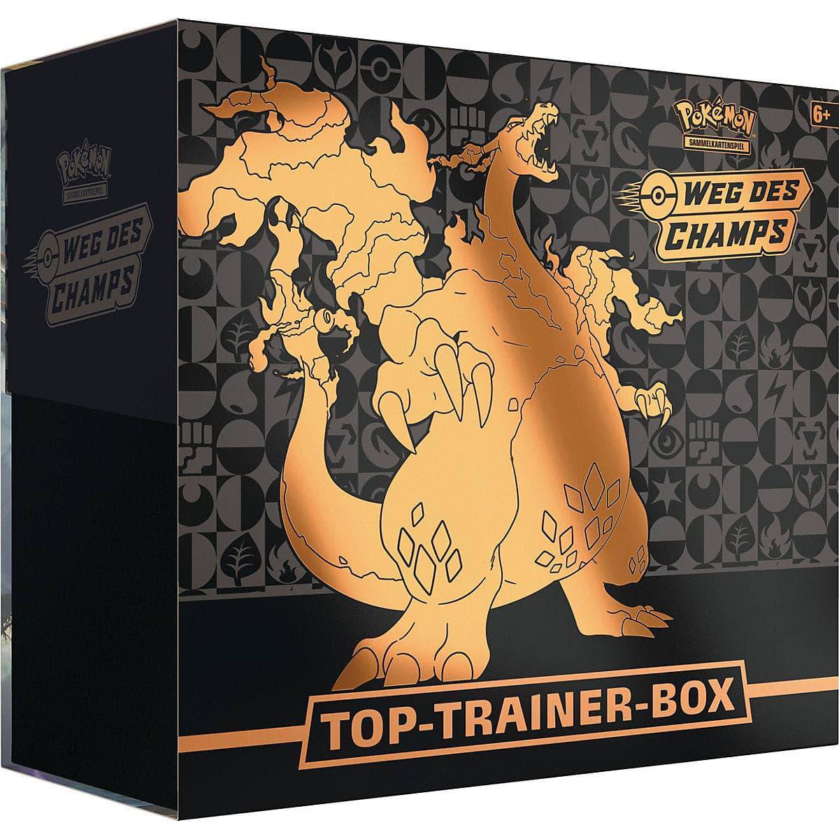 Pokemon Weg des Champs Top Trainer Box Glurak deutsch