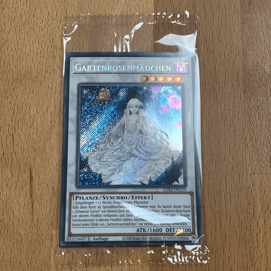 YU GI OH GARTENROSENMÄDCHEN LDS2-DE113 SECRET RARE 1. AUFLAGE