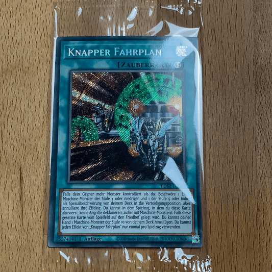 YU GI OH KNAPPER FAHRPLAN LDS2-DE125 SECRET RARE 1. AUFLAGE