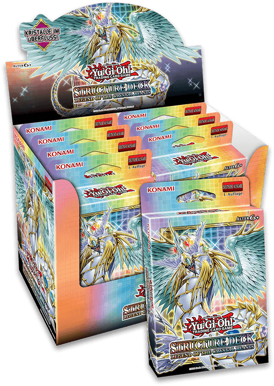 Yugioh - Structure Deck Display - Legend of the Crystal Beasts (8 Decks) - Englisch